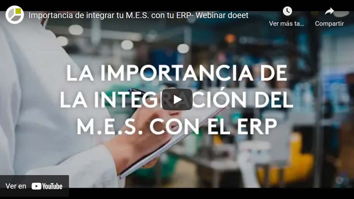 Integración de ERP con producción